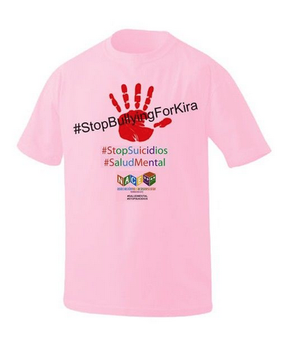 Camiseta solidaria contra el bullying y el suicidio