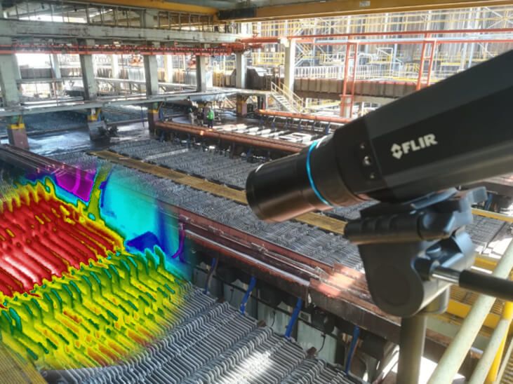 bcb implementa un sistema termográfico para detección de cortocircuitos en celdas electrolíticas