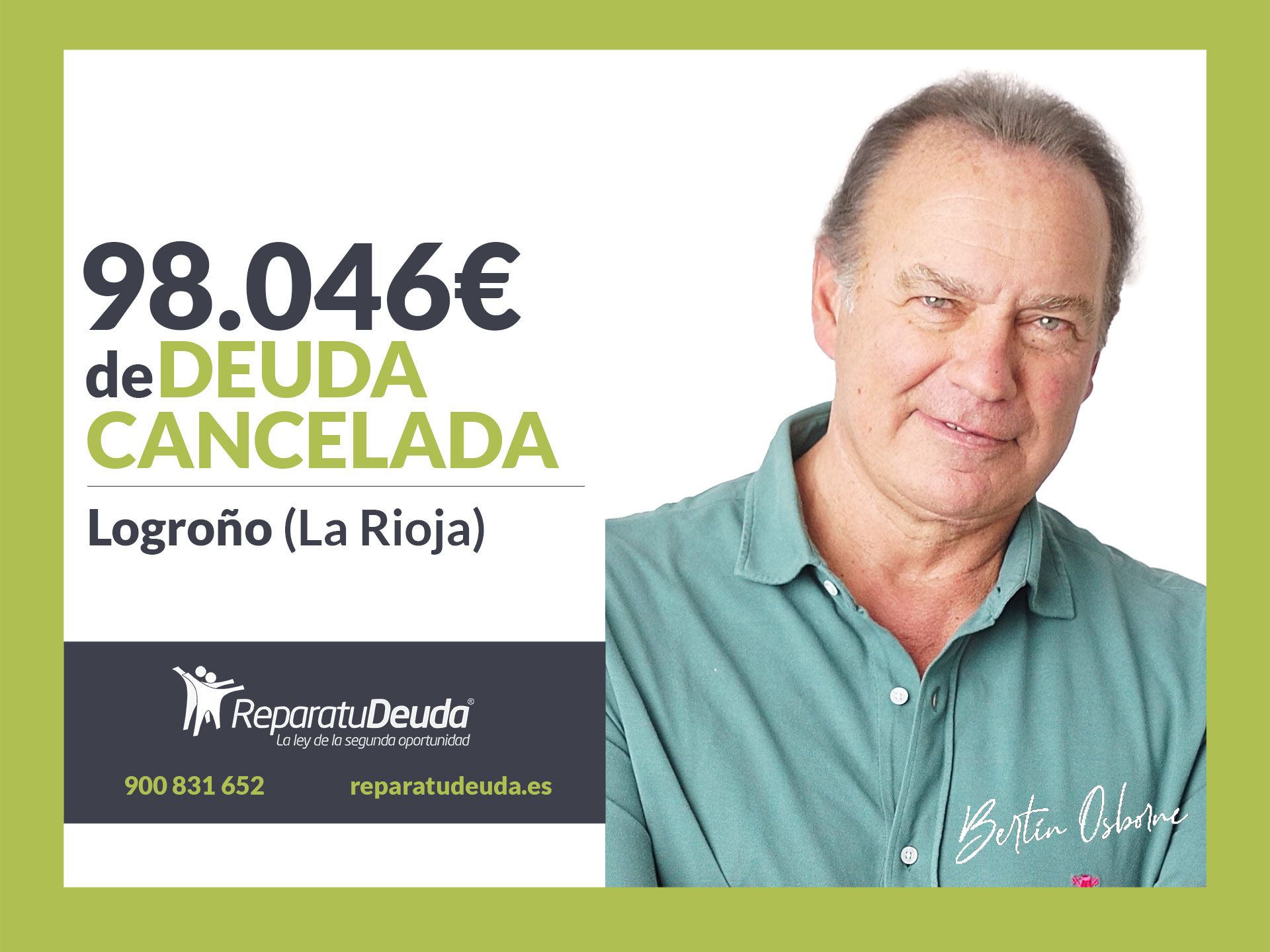 Repara tu Deuda Abogados cancela 98.046€ en Logroño (La Rioja) con la Ley de la Segunda Oportunidad