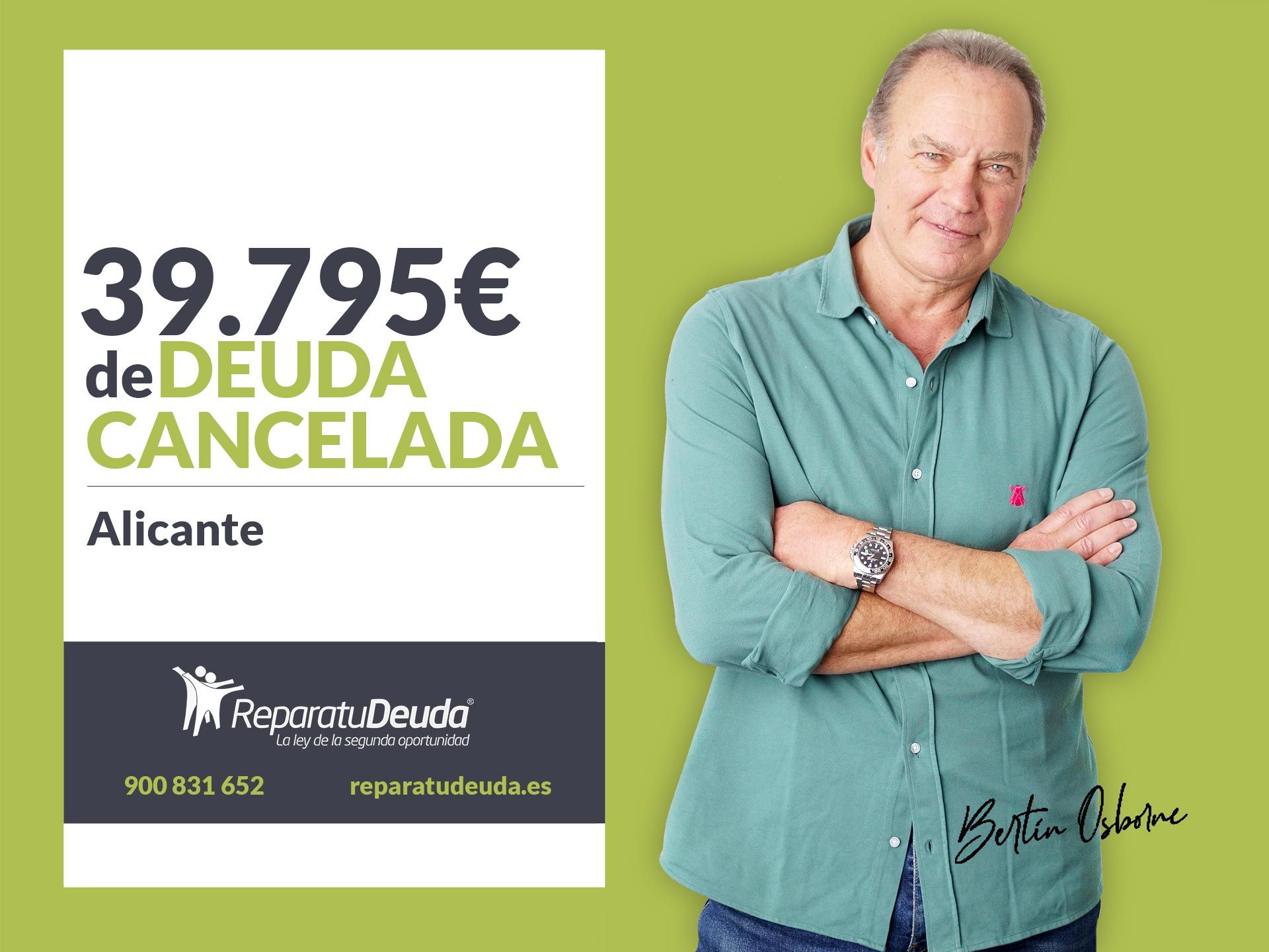 Repara tu Deuda cancela 39.795€ en Alicante (Comunidad Valenciana) con la Ley de Segunda Oportunidad