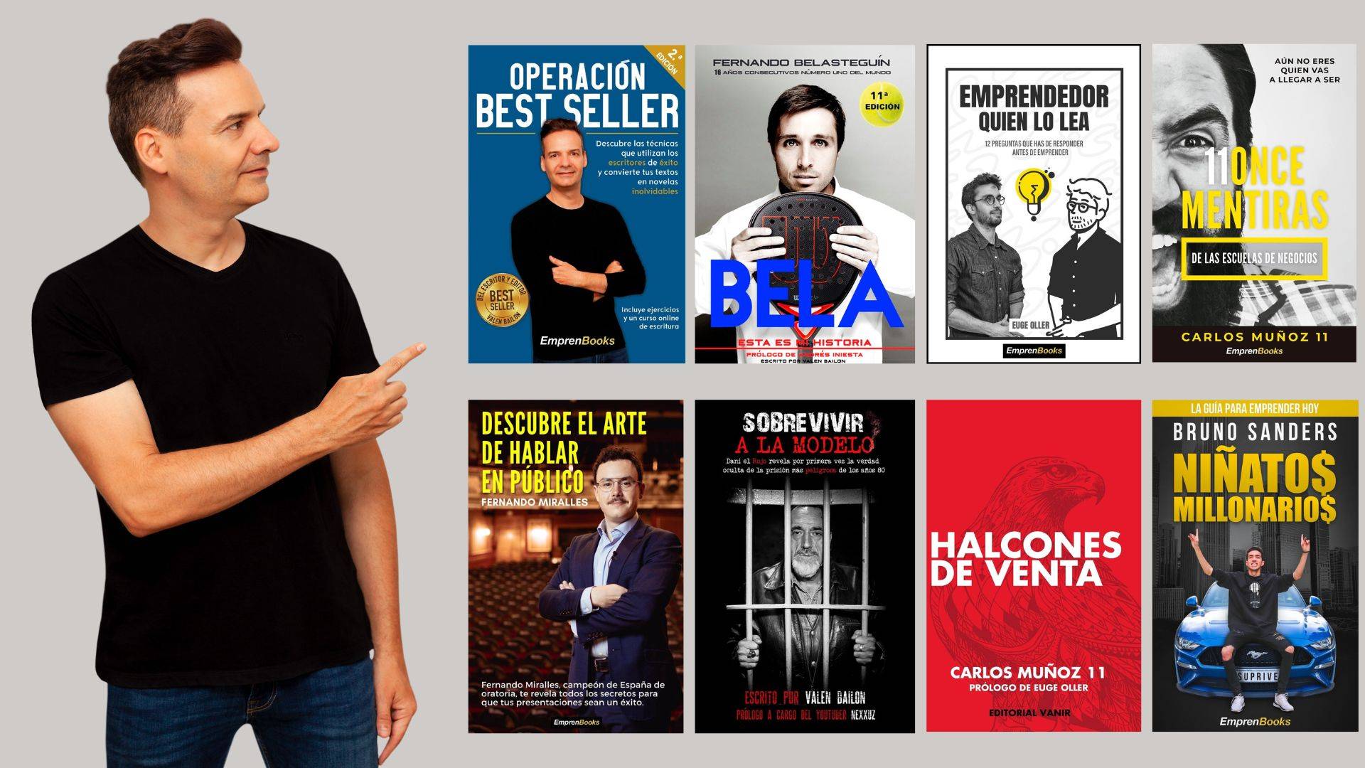 El escritor y editor que ha ayudado a los mejores influencers, empresarios y emprendedores a escribir y publicar sus libros, Valen Bailon