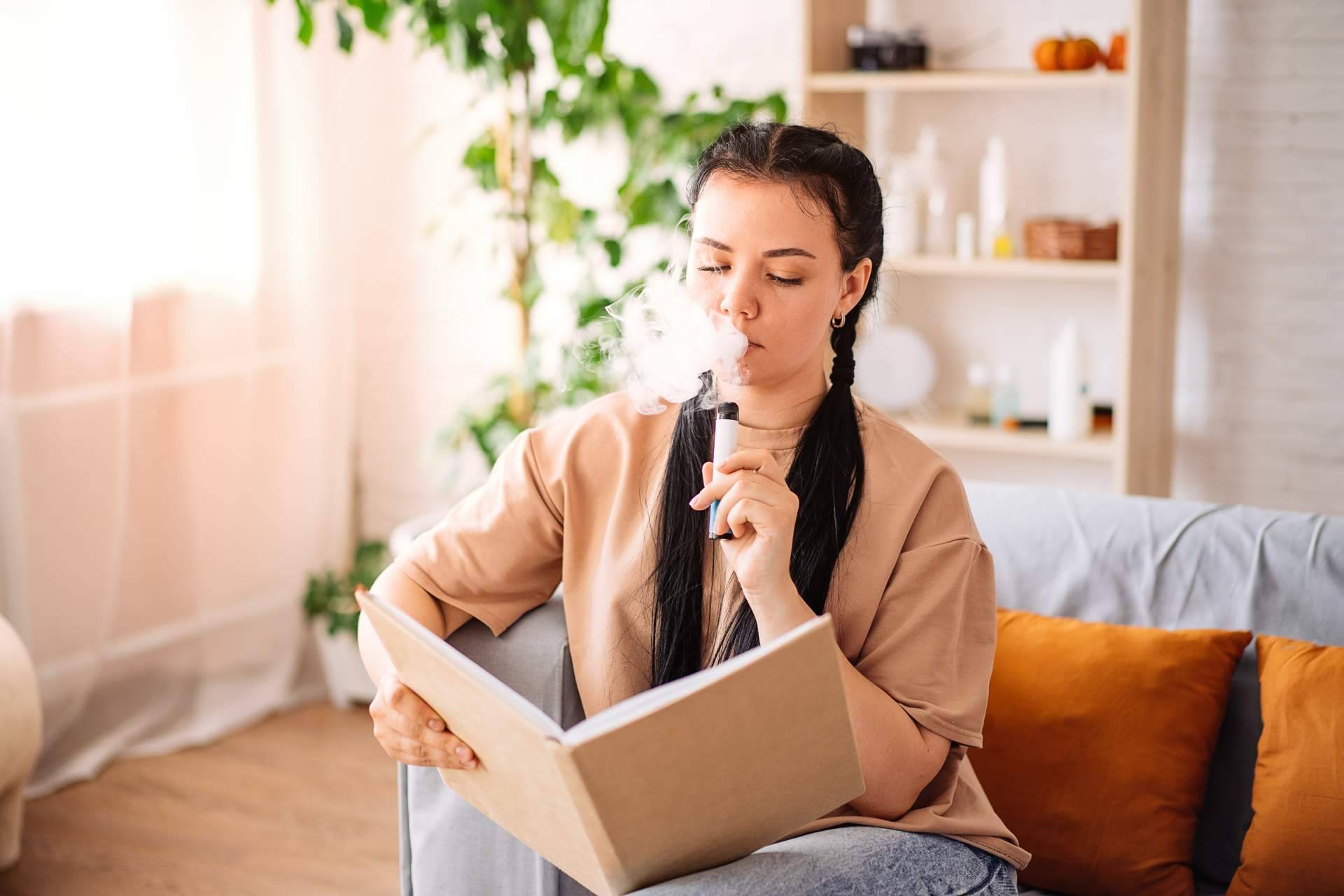 El uso del vaper sin nicotina