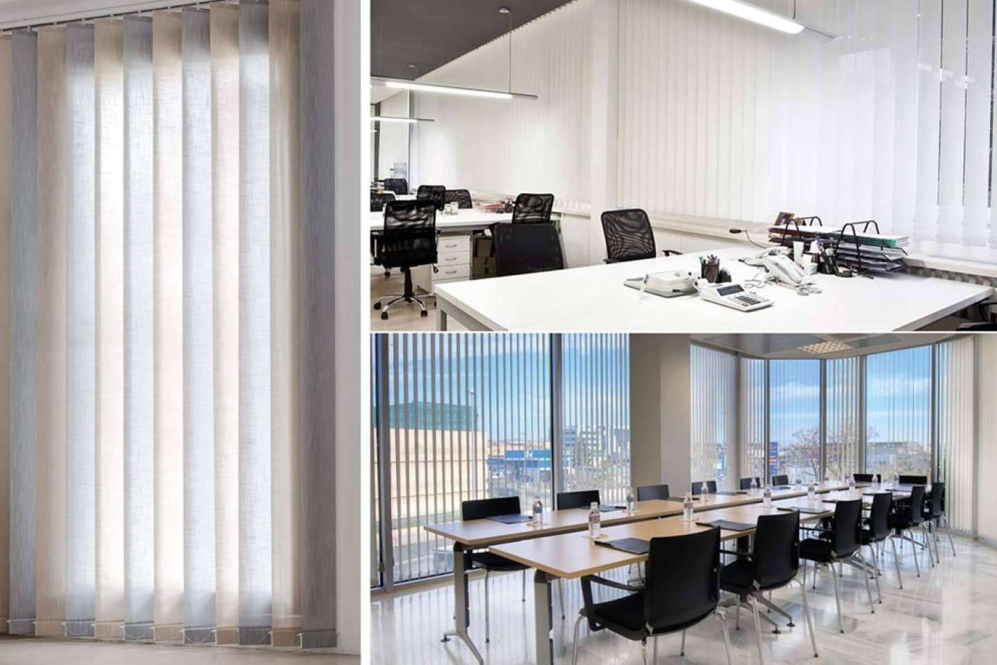 Con Office Deco es posible personalizar cortinas y estores para reflejar la identidad de una marca