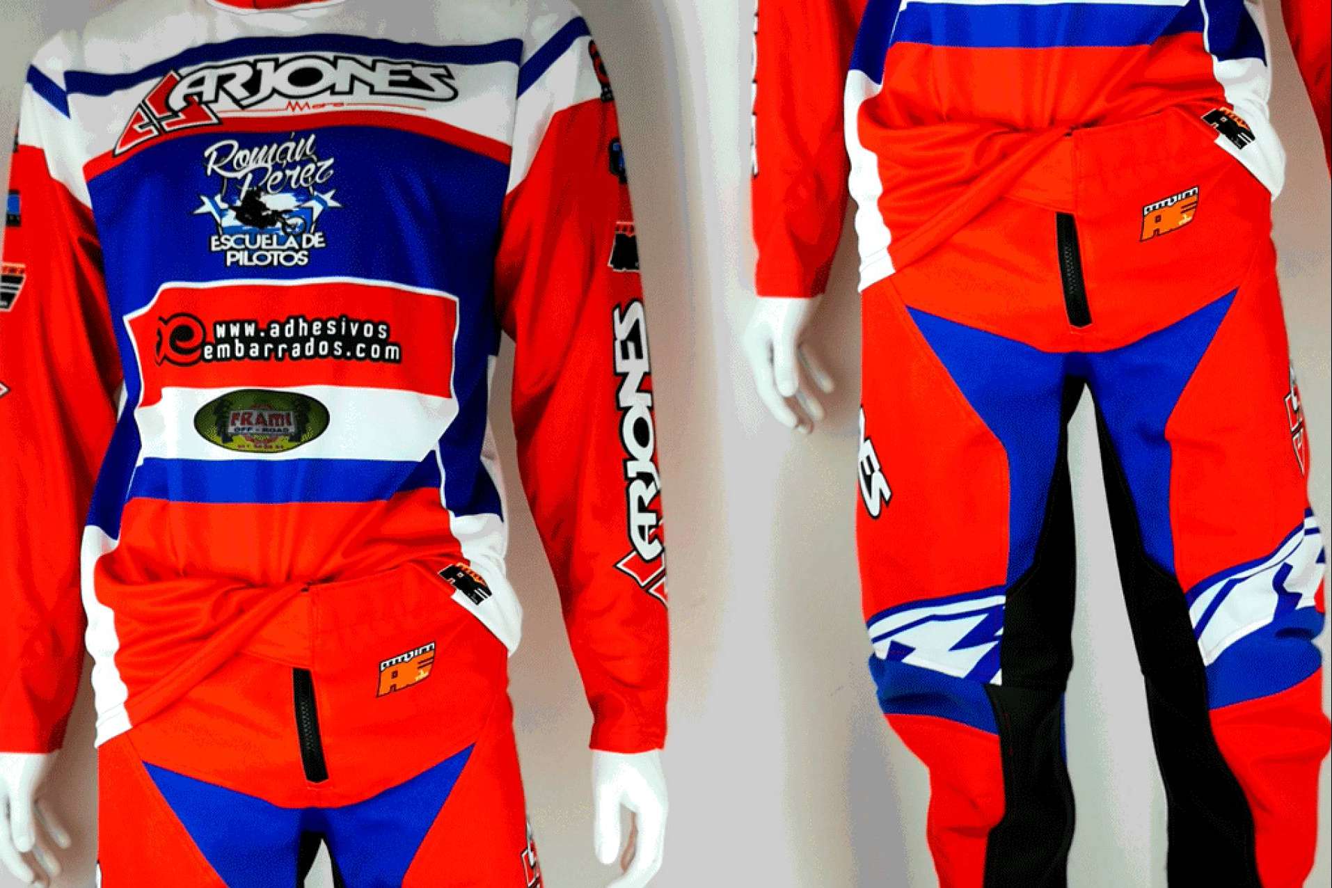 Ropa personalizada de moto off road