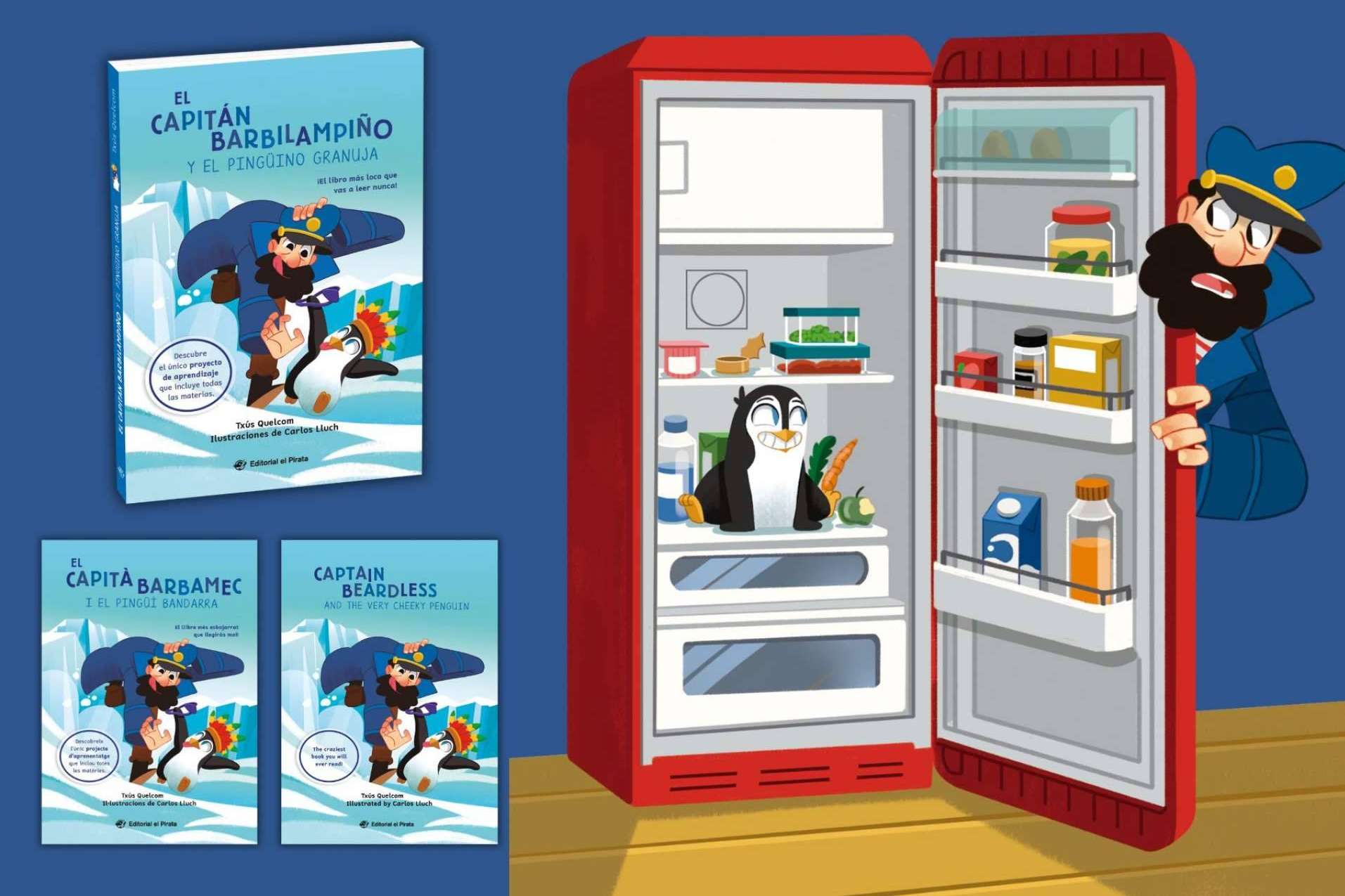 Descubrir la aventura más divertida de tercero de primaria; El Capitán Barbilampiño y el pingüino granuja