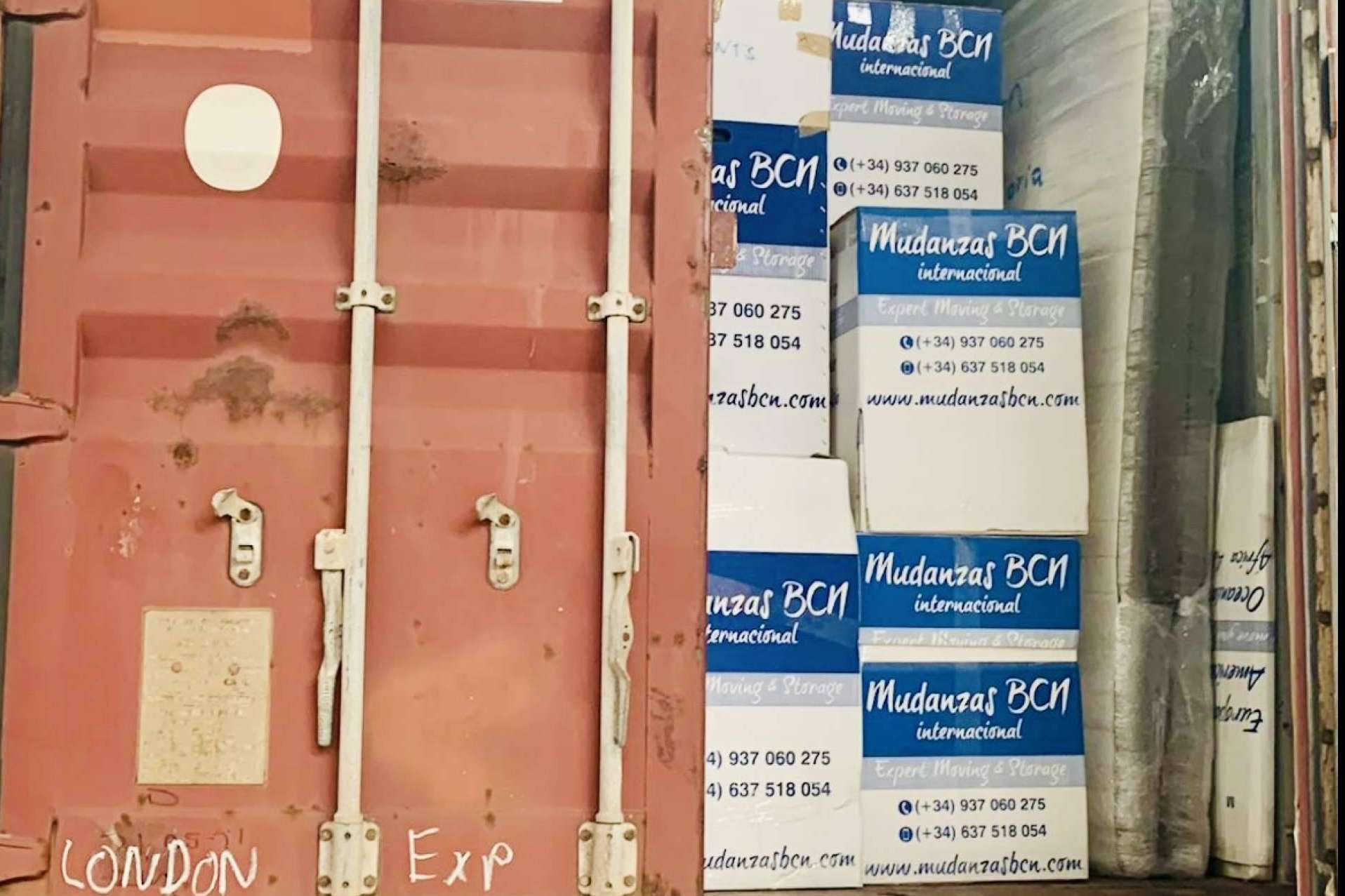 Servicios completos de mudanzas internacionales desde España con la garantía de Mudanzas BCN Internacional