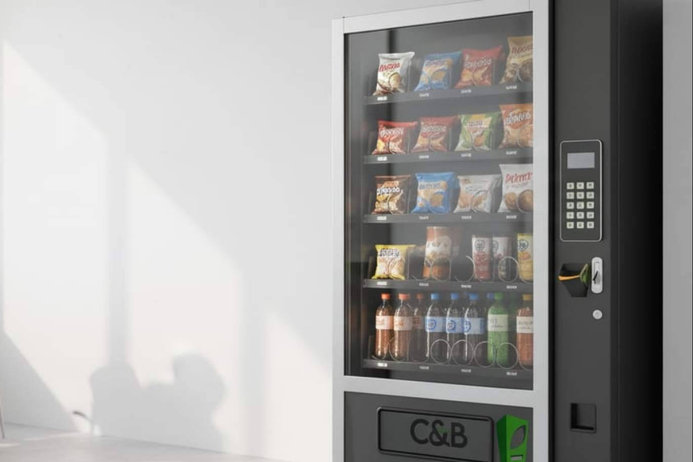 C&B Señor refuerza su presencia con máquinas vending para oficinas en Madrid totalmente personalizadas
