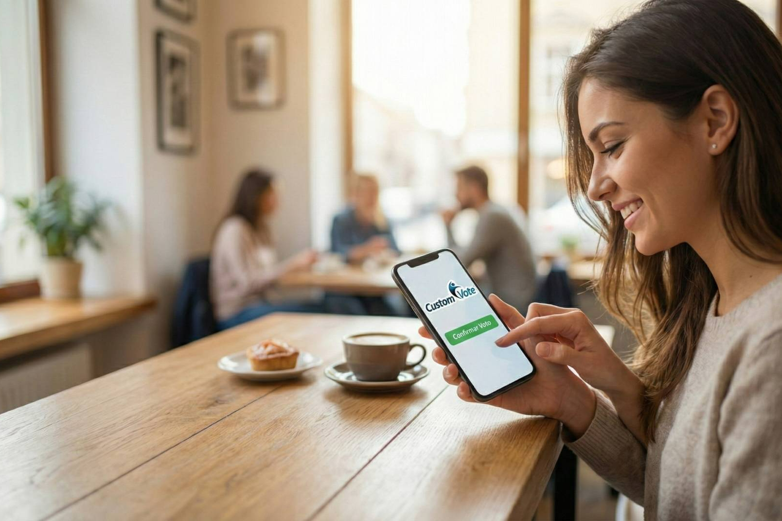 La solución online de CustomVote permite votaciones interactivas en eventos con resultados transparentes en tiempo real