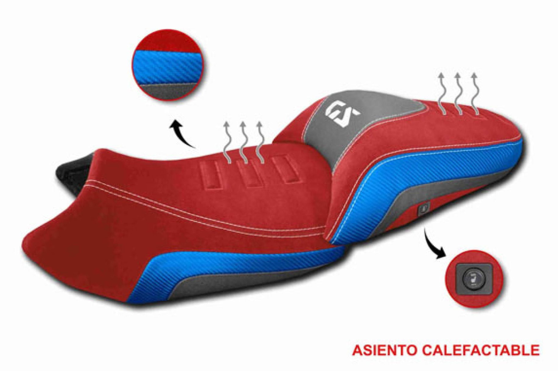 JM-FUNDAS impulsa los asientos de moto calefactables personalizados con acabados confort y tapizado artesanal