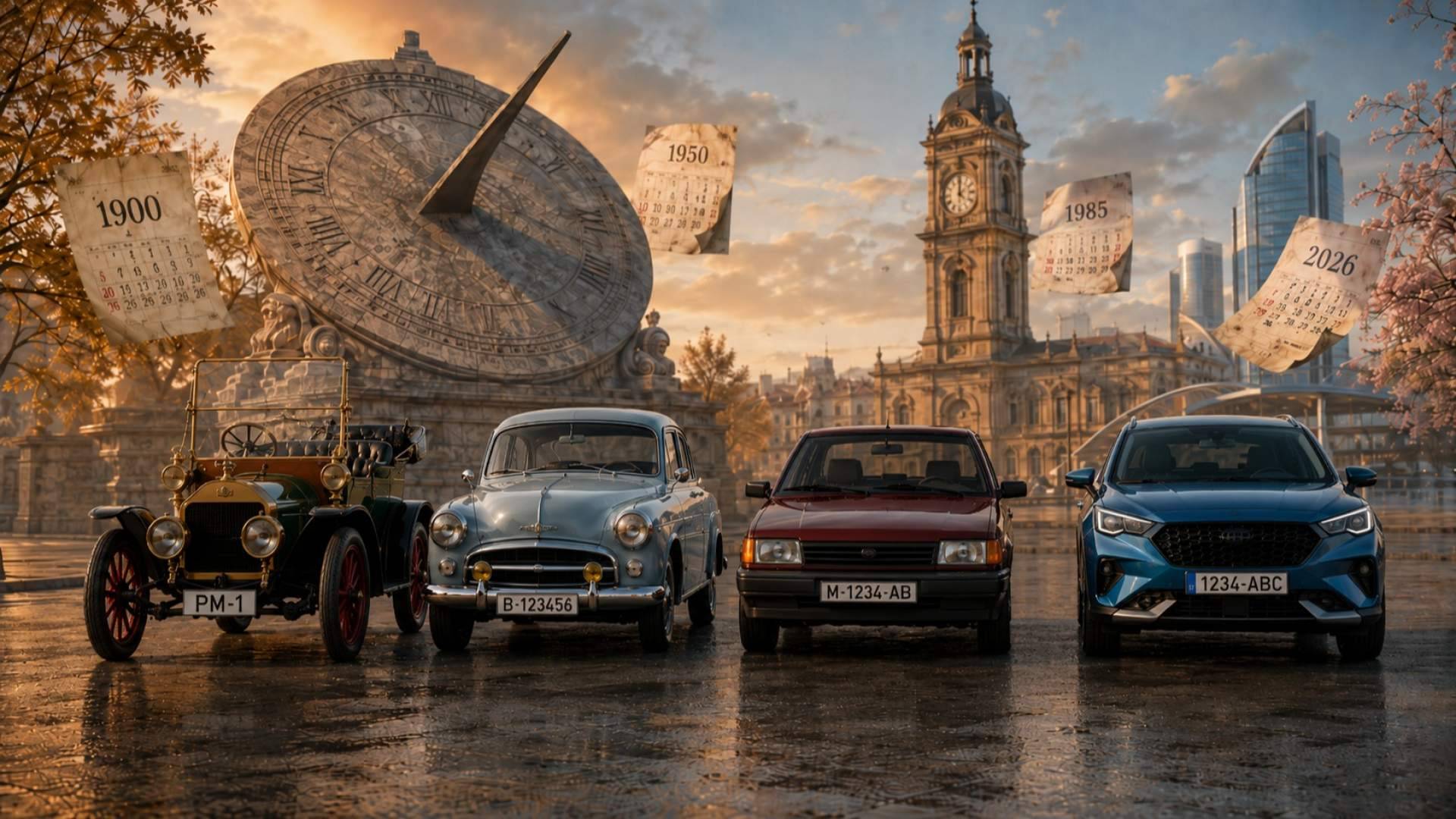 Matrículas de coche en España; más de un siglo de historia sobre ruedas