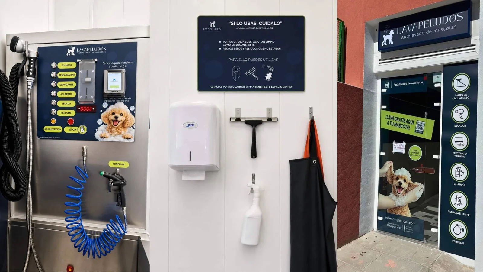 El autolavado de mascotas que evita pelos, olores y baños imposibles en casa llega a El Cañaveral