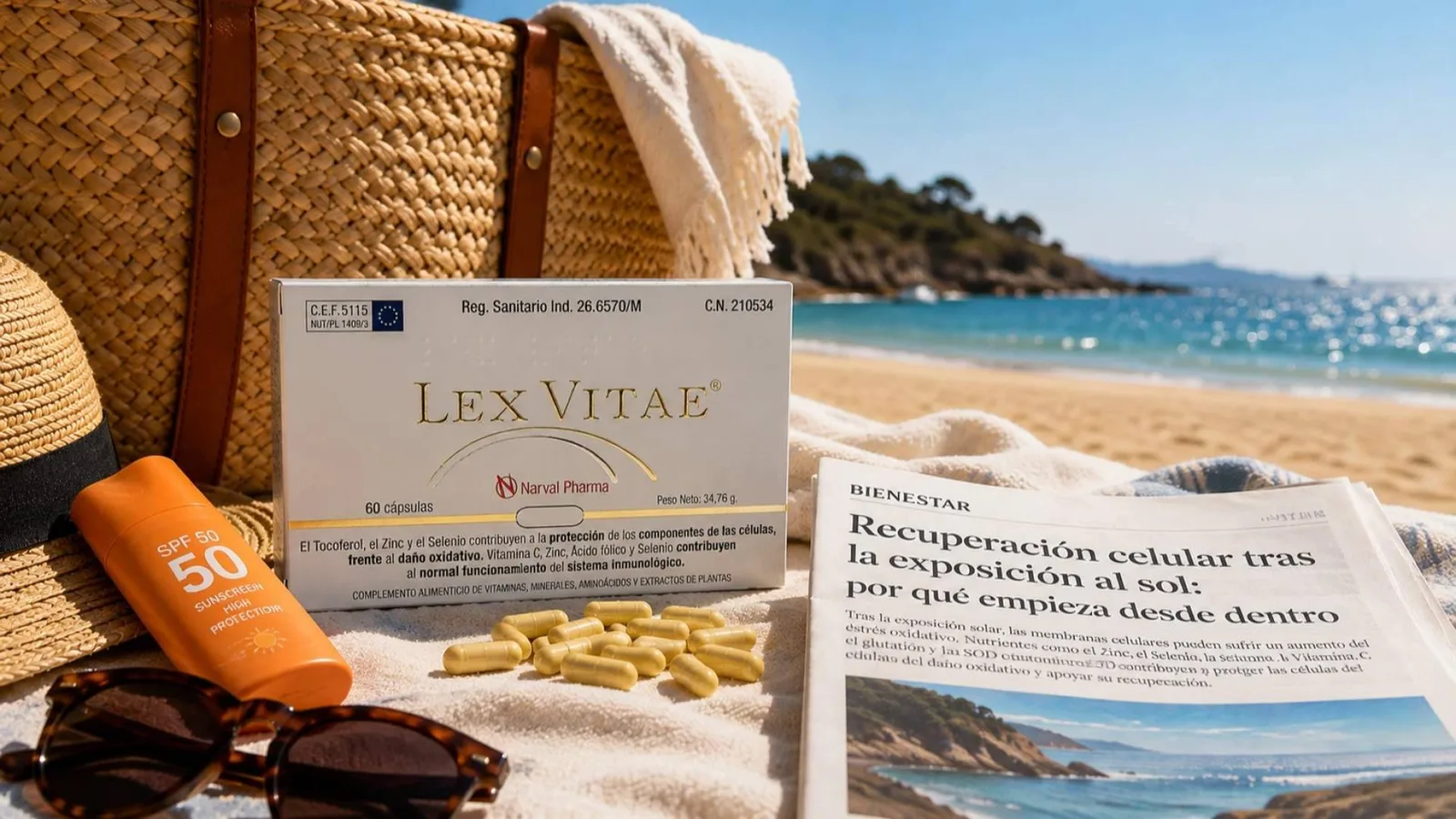 Cómo Narval Pharma aborda la reparación de la piel expuesta al sol mediante la nutrición celular